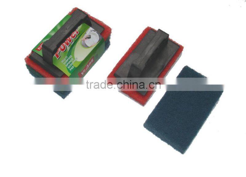 Cleaning Scouring pad Brush with hold 6019