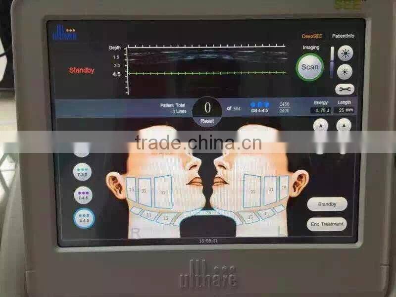latest technology instant effect skin tightening hifu face lift