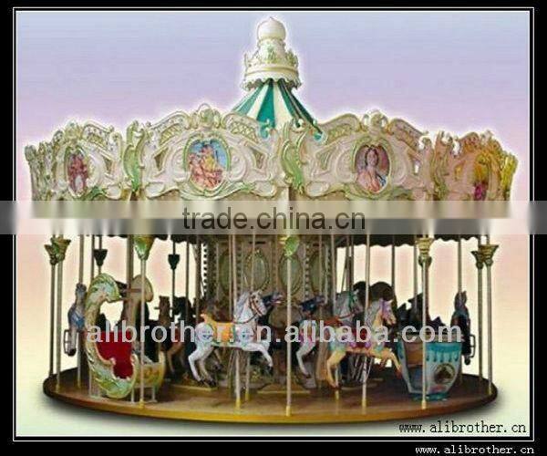 High quality and lower price mini carousel of amusement park rides 6 seats