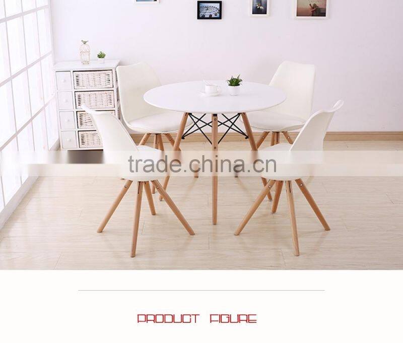 Hot Sale China No Folding Dining Table and Chair Set, MDF Dining Table
