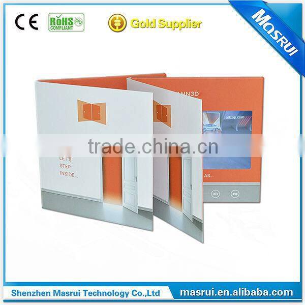 High Quality Printable Video Business Card video mailer Video Brochure card for advertising