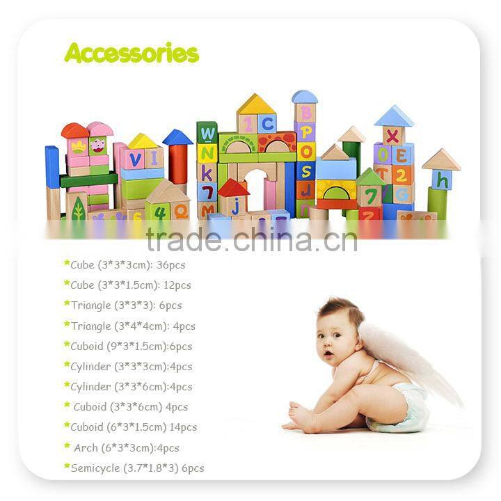 Wooden Educational Custom Wood Blocks