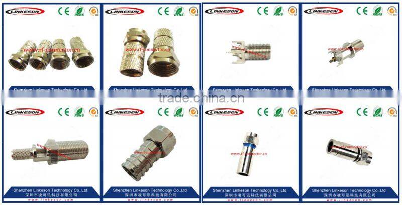 copper rg6 compression f connector