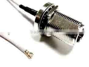 I-PEX PLUG TO N BULKHEAD STRAIGHT JACK CABLE