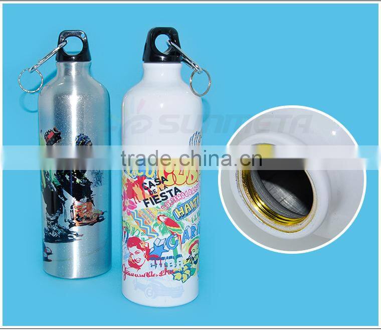 Sunmeta factory supply blank 750ml sublimation aluminum sports bottle(LH-04)