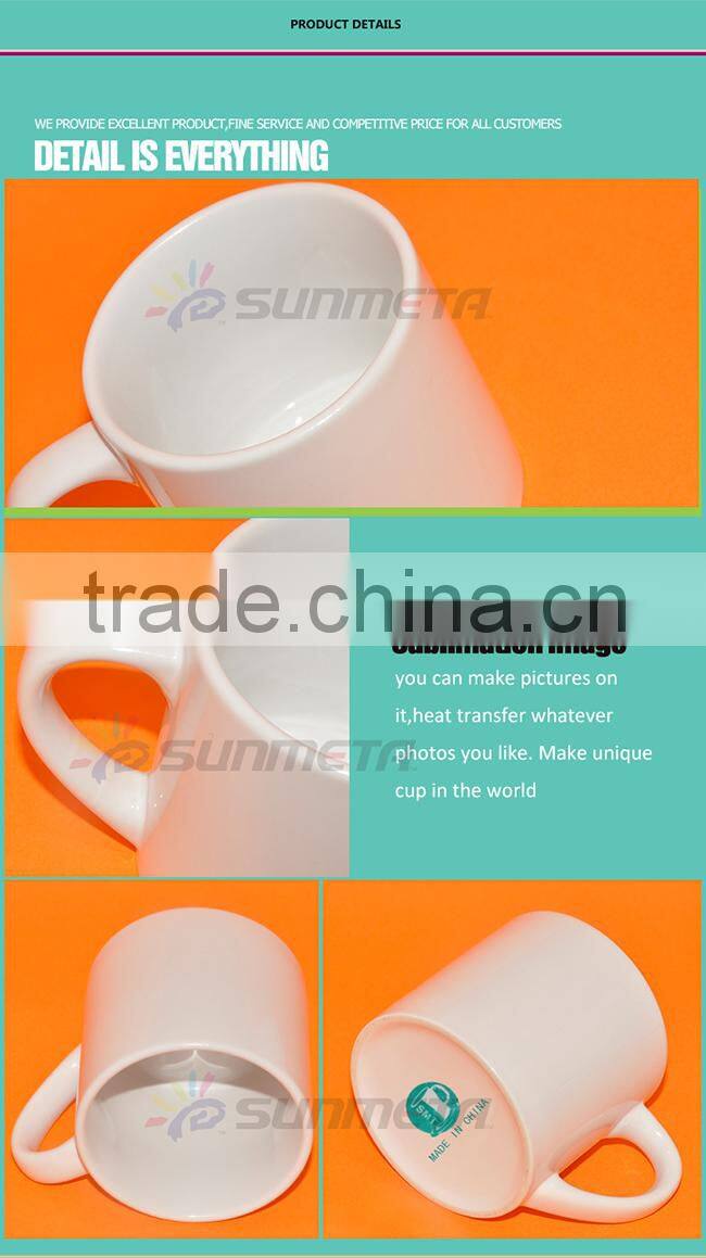 6oz Sublimation Coated White Ceramic Mugs Blanks White Blank Ceramic Mug