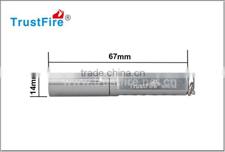 trustfire MINI-03 mini 200LM with 1*10440 rechargeable led flashlight tool keychain