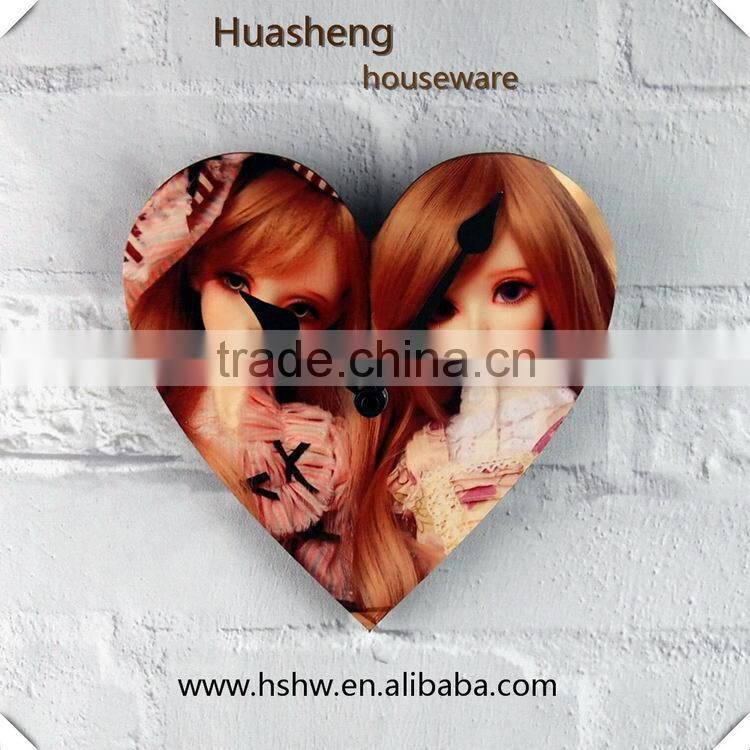 Heat press wooden clock dial face