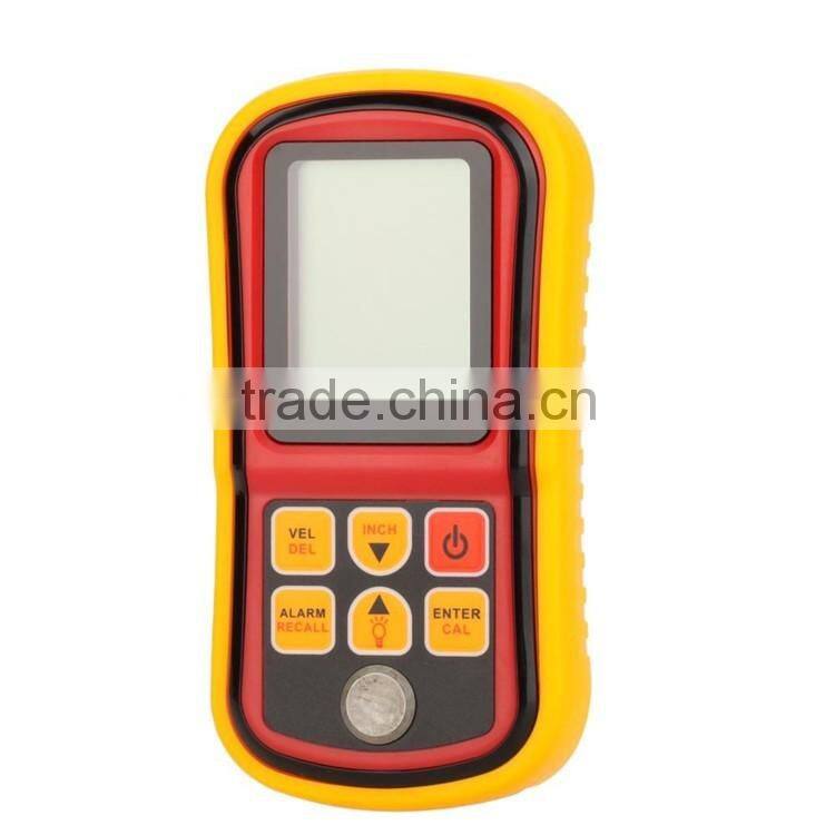 GM130 Digital LCD Ultrasonic Thickness Gauge Tester Depth Gauge + Sound Velocity Meter Range