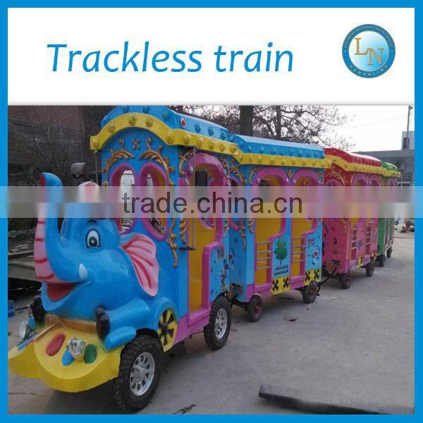 Hot sale amusement electric kids train elephant train for sale