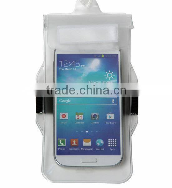 Pvc Waterproof Cell Phone bag Arm Bag with Strap for IPhone IPad