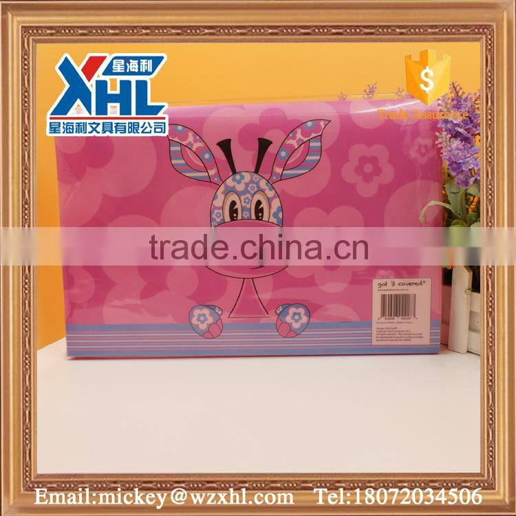 lovely rabbit plastic document bag with snapper