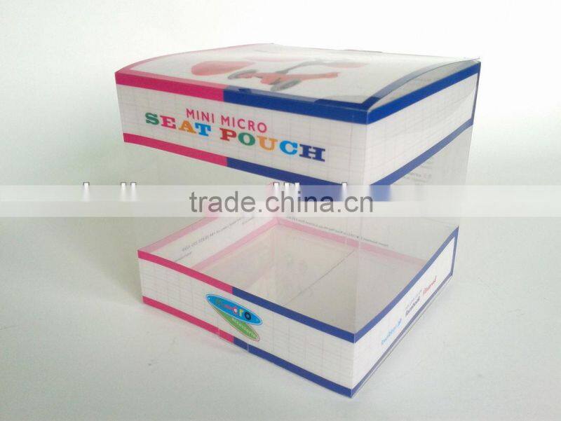 china suppler folding clear plastic cosmetic box