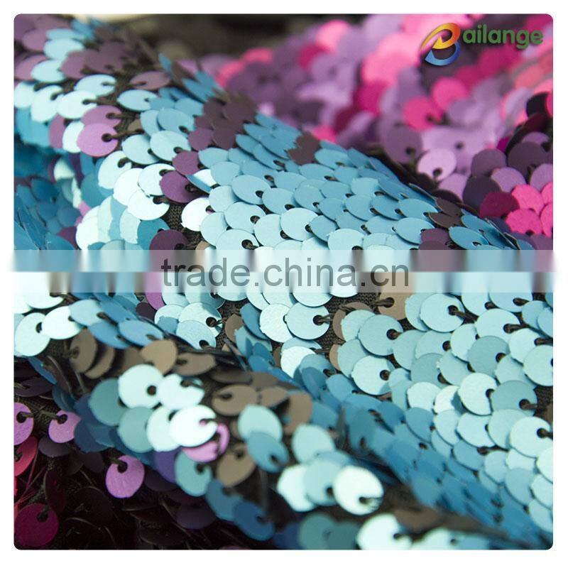 French designed New Arrival Fashion Ladies sequin embroidery wholesale silver sequin fabric for bride