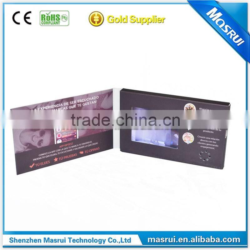 advertising video card Use and Invitation Card Card Type video screen brochure