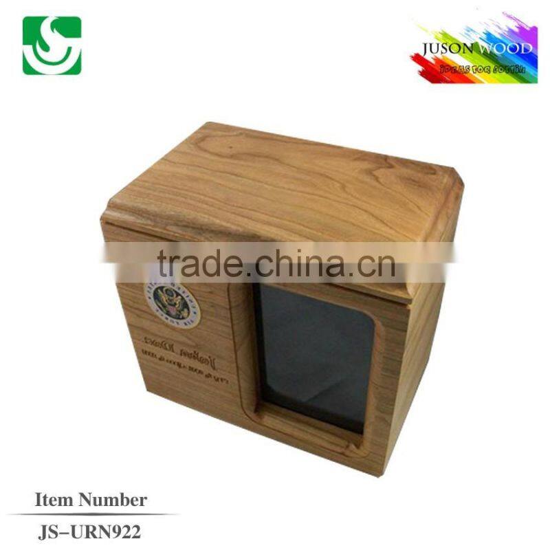 JS-URN922 new design funeral wooden urns