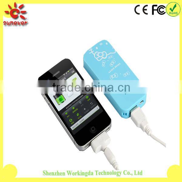 Ultra slim carton power bank many colors for choose