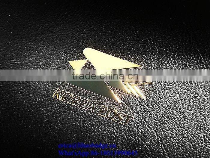 silver electroforming metal nickel foil sticker,thin metal logo sticker