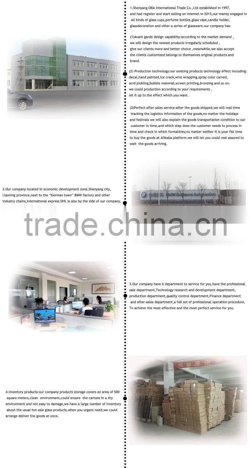 Handmade red gold pot air bag glass perfume bottle / Wholesale 80ml empty glass air bag atomizer perfume bottle