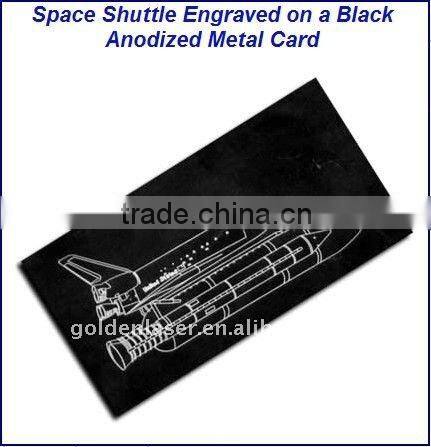 Fiber laser marking machine for anodized metal card