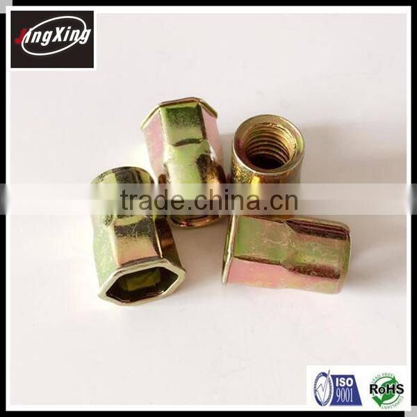 M3-M12 Open end Semi-Hexagonal Countersunk Head Rivet Nuts