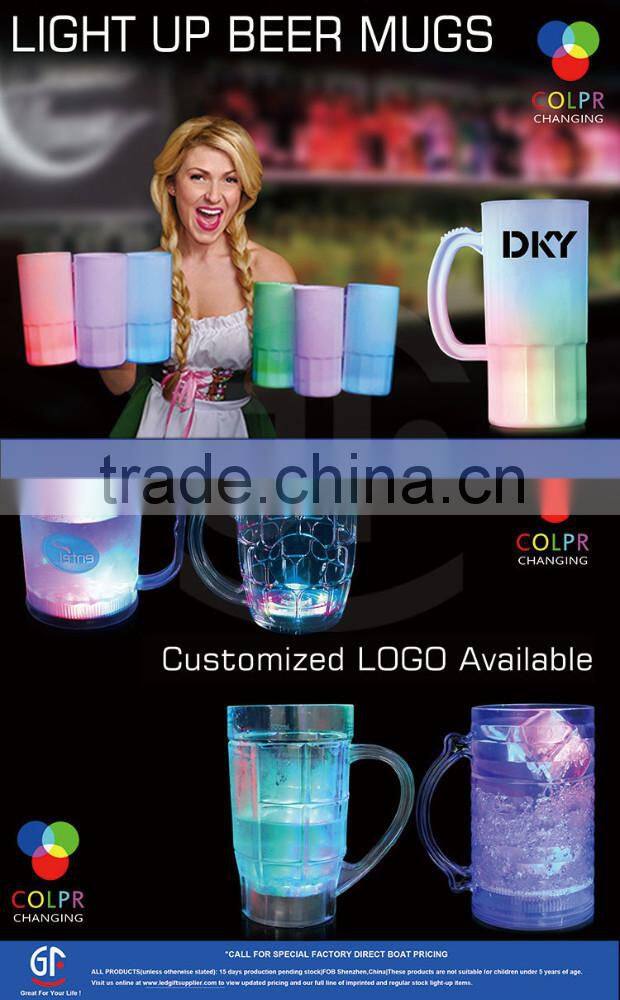 New Branded Popular Led Plastic Drinking Glasses For Restaurant