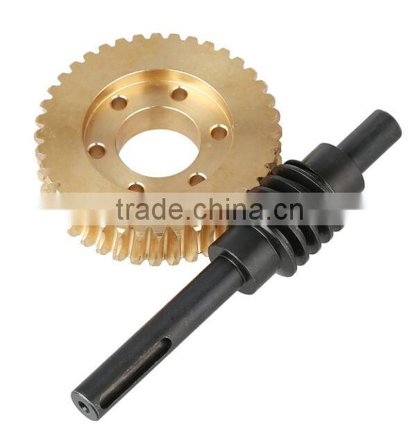 Worm gear and shaft supplier of C45,brass gear,stainless steel gear,cast iron