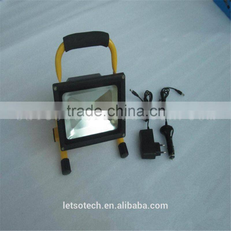 2016 New IP65 50w 100w 200w portable rechargeable led flood light with CE ROHS warm white 3 years warranty