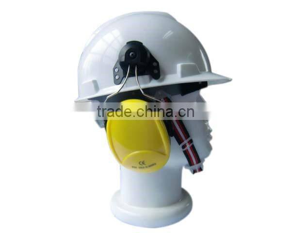 industrial safety helmet with visor and earmuff