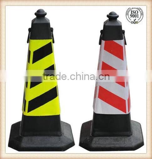75CM Square PE Traffic Cone Black Base