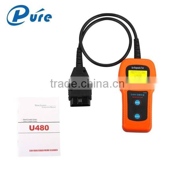 Highly Reliable and Accurate Code Reader U480 OBD2 CAN BUS & Engine Code Reader with DC 10V~12V