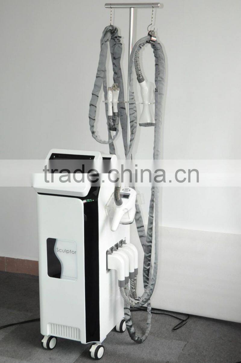 vacuum+IR+roller+RF together for slimming and four handle for different body size