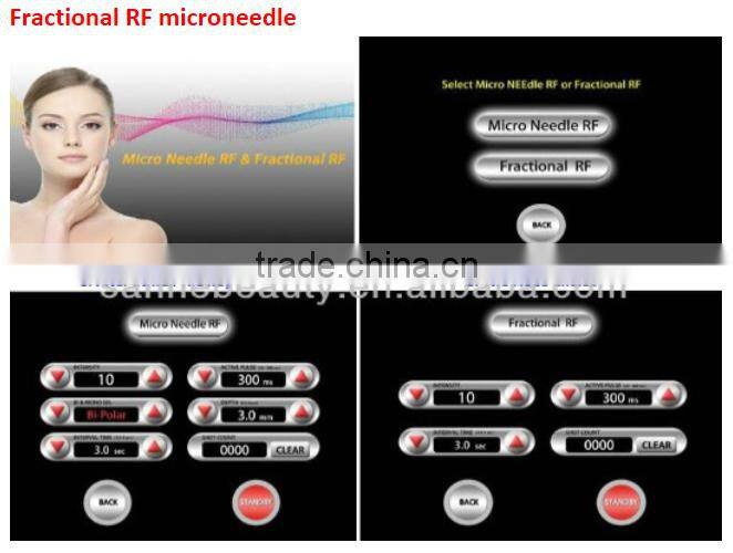 Pinxel-2 fractional rf microneedle/bipolar fractional rf microneedle machine/ce approved rf fractional microneedle