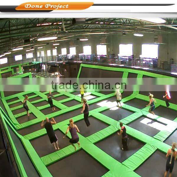 2016 hot Sale trampolines, free design bounce park, top 1 safest trampoline for backyard