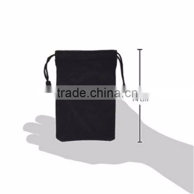 Customized reusable soft non-scratching microfiber cool drawstring bag