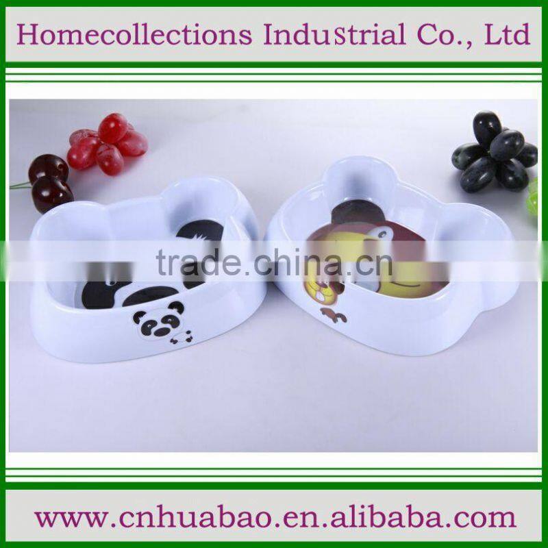 Cheap melamine dog bowl plastic pet dog/cat food/drinking bowl, weighted dog bowls