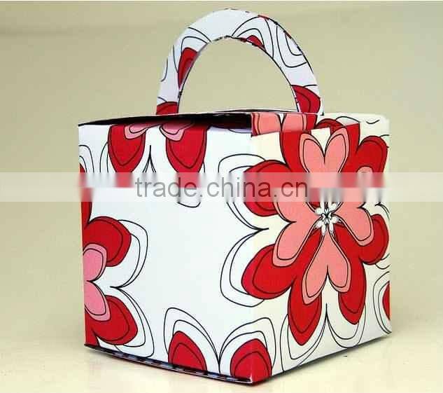 Newly designed art paper box for packing napkin