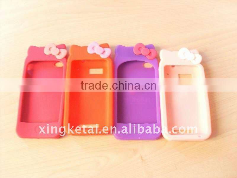 Colorfull silicone mobile phone case for iphone 4