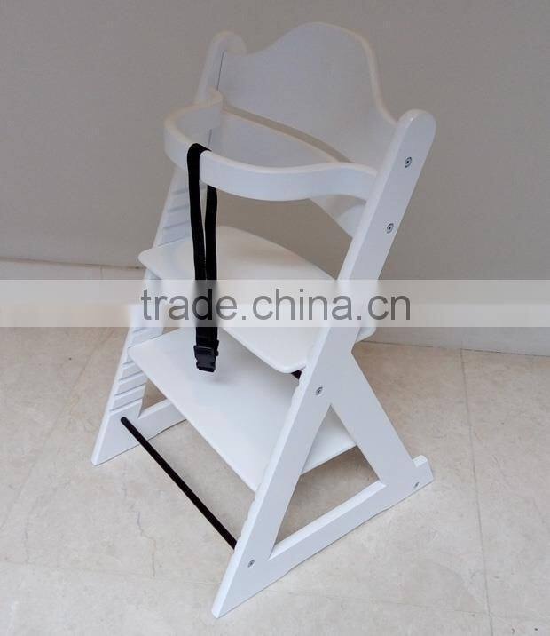 European Standard EN14988 Beech wood multifunctional 3 in 1 baby high chair