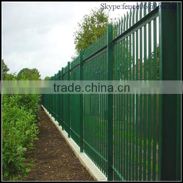 European D and W Head Steel Palisade Fencing