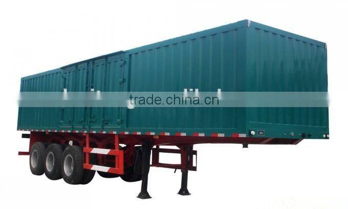 New semi trailer price for 2016 semi trailer 3 axle box trailer