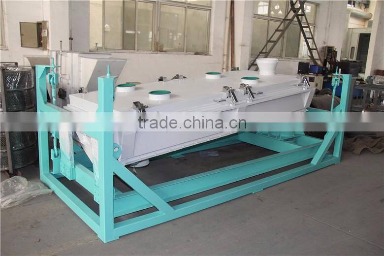 Feed or wood pellet rotary screener machine