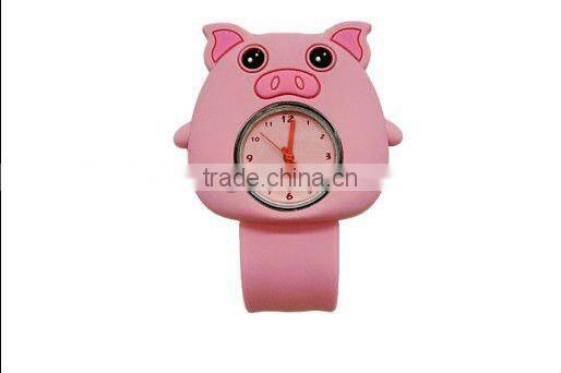 Promotional Fashion Slap Band Silicone Girl Watch