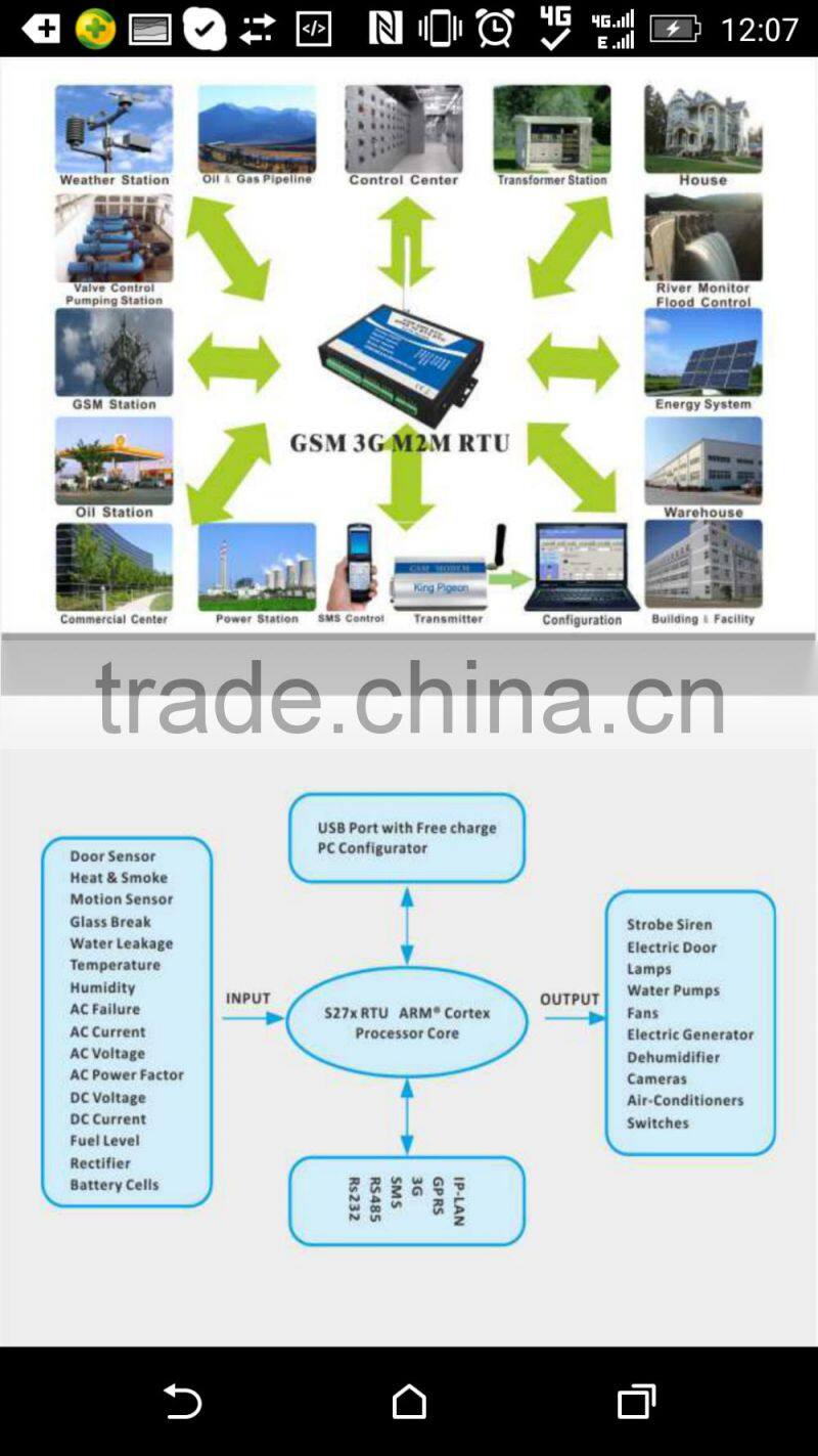 Exports to Austria gsm gprs modbus rtu modem King Pigeon S271