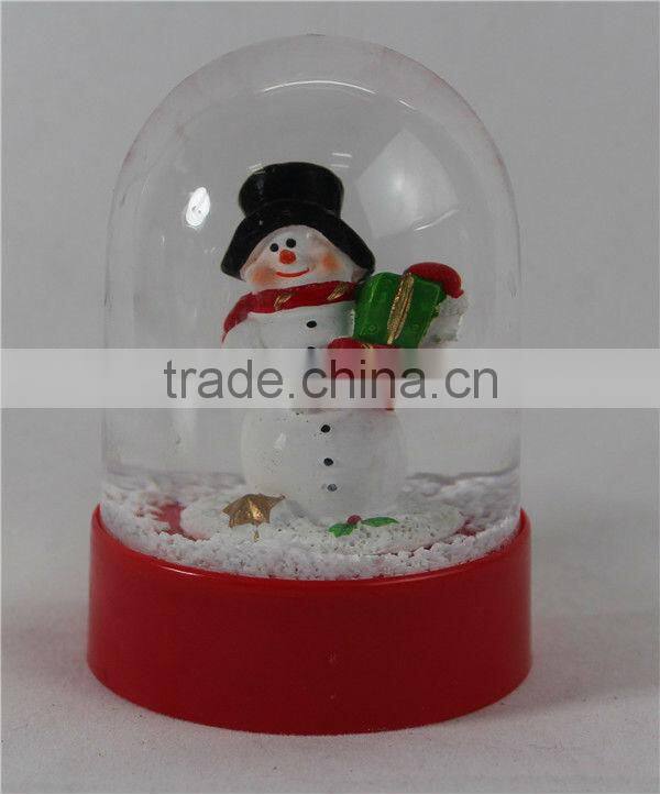 Snowman snow globe, acrylic snowman snow globe