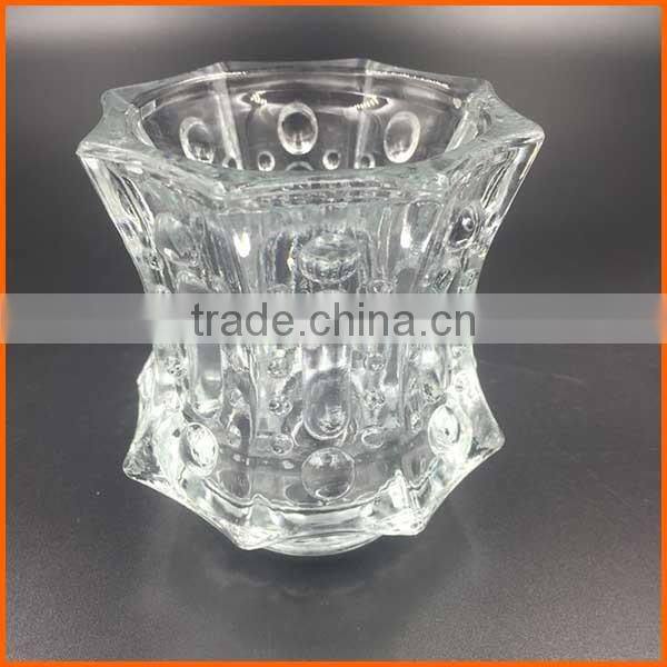 120ml wholesale decorated glass candle holder