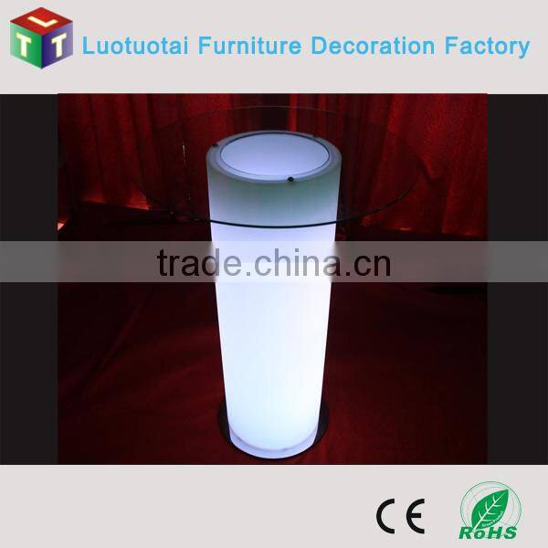modern design led bar table with ice bin