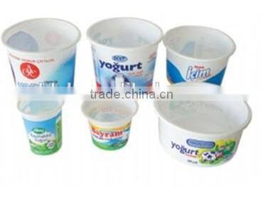 IML pp plastic disposable yogurt cups