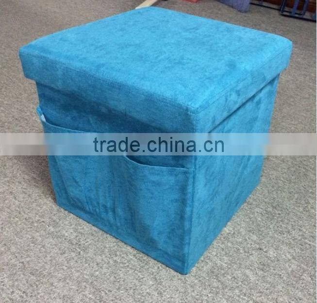 Store More Hot Sales Collapsible Turqouise Storage Bench Seat
