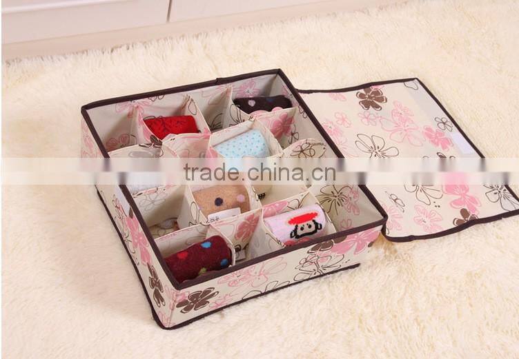 N491 High Quality Underwear Travel Non Woven Box Foldable Storage box